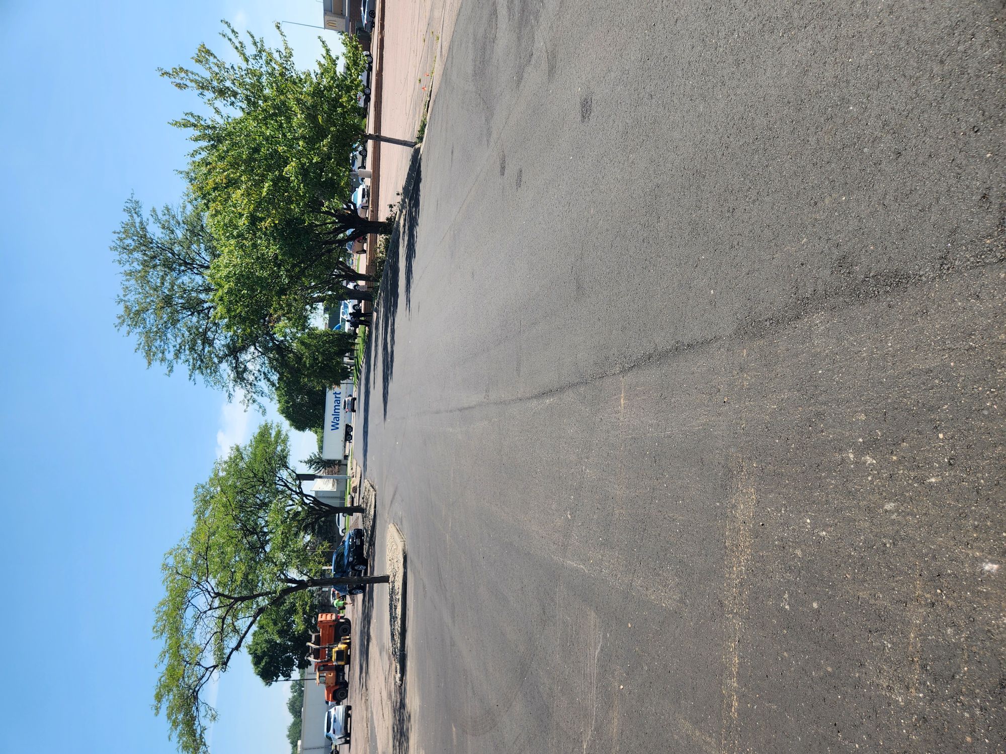 Completed asphalt drive